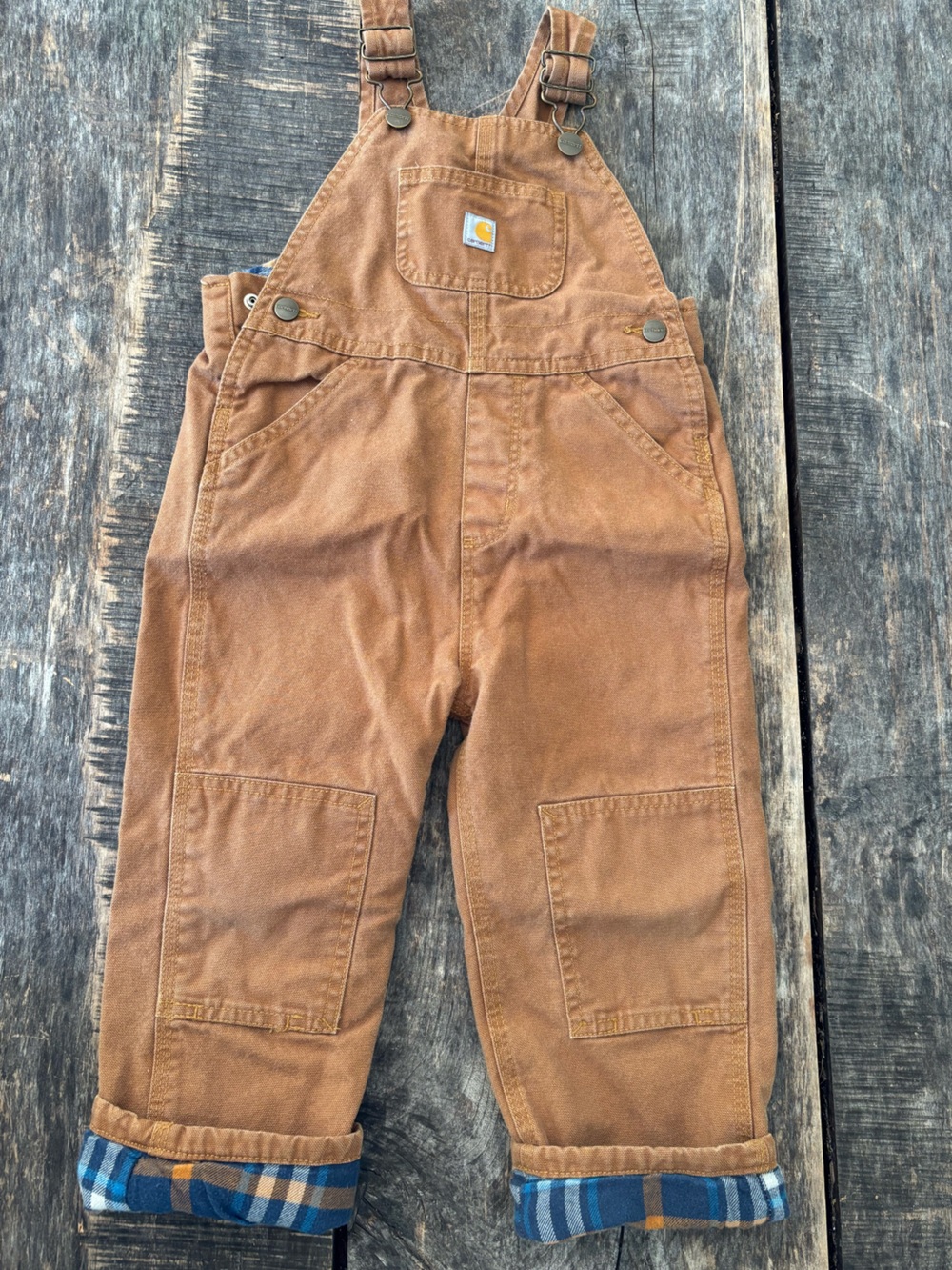 Carhartt Tan Overalls - Fleece Lined